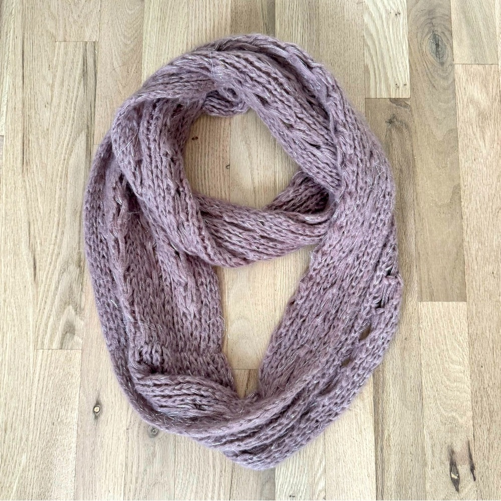 Lilac and Silver Scarf
